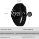 Ceas sportiv digital pentru copii, impermeabil, cu iluminare LED, alarma, cronometru, pedometru, curea din silicon, negru