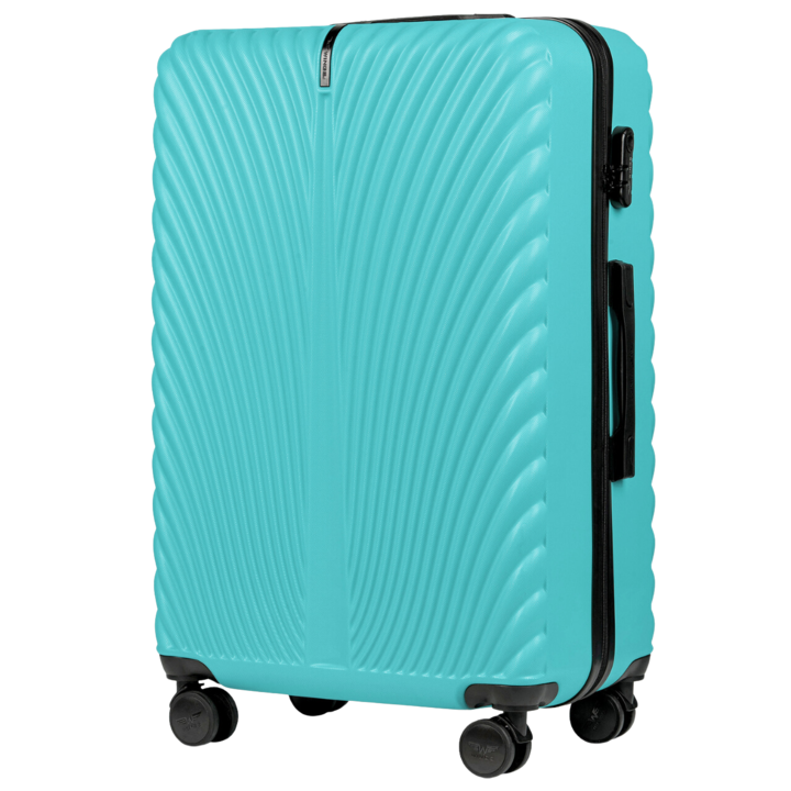 Куфар, Голям, Wings Swan 755x48x30cm ABS светлосин