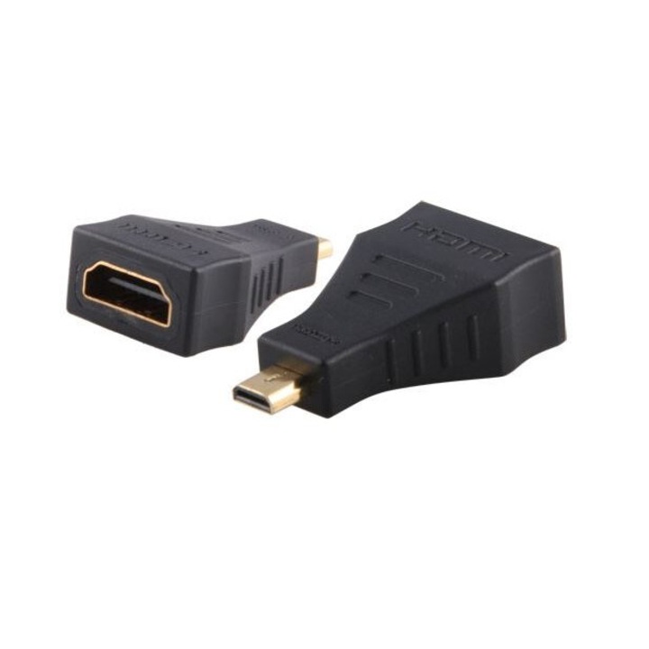 Adaptor Premium e-SWC®, HDMI mama / Micro HDMI tata, Negru