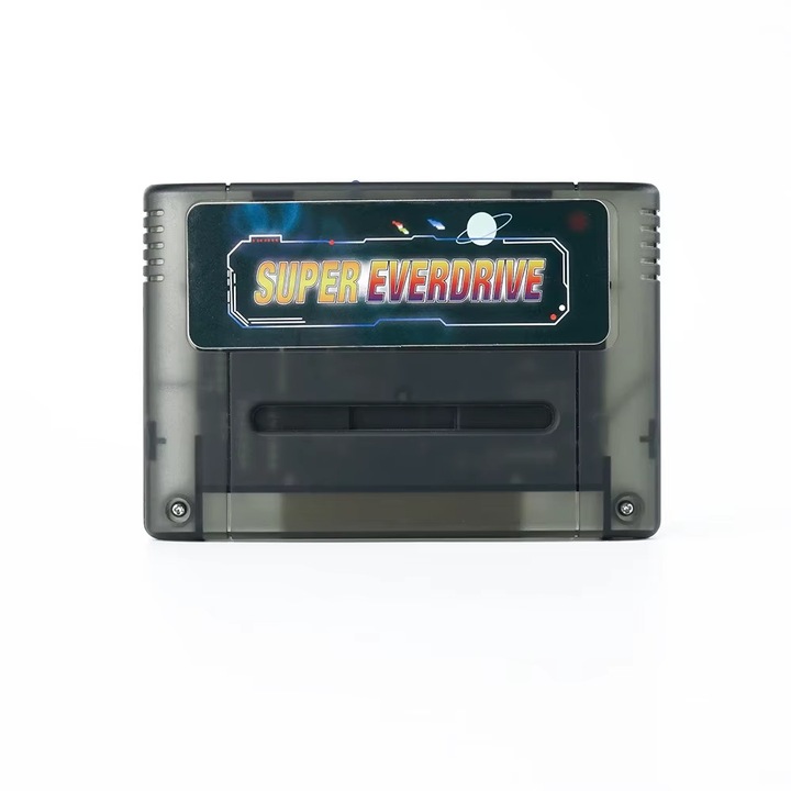 Flashcart SuperEverDrive V1 pentru consola Super Famicom, Super Nintendo, 8GB Microsd, 3000 jocuri, Negru