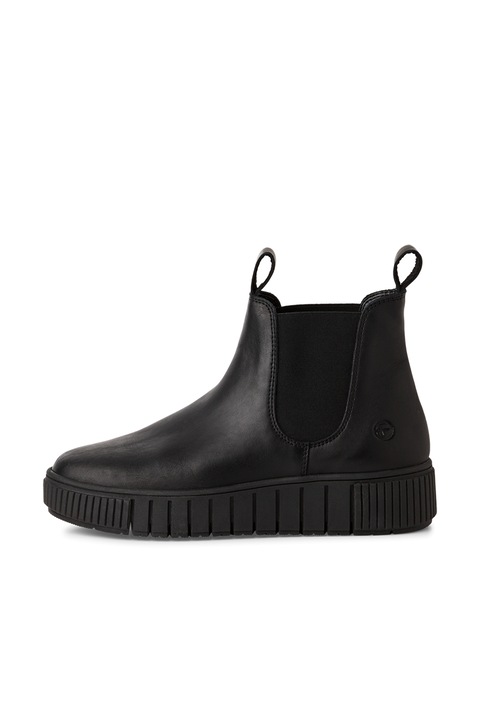 Tamaris, Ghete Chelsea de piele, Negru