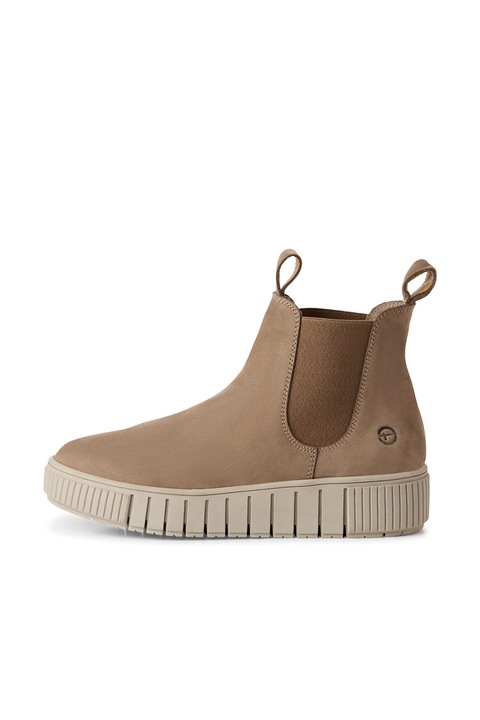 Tamaris, Ghete Chelsea de piele, Maro nisip