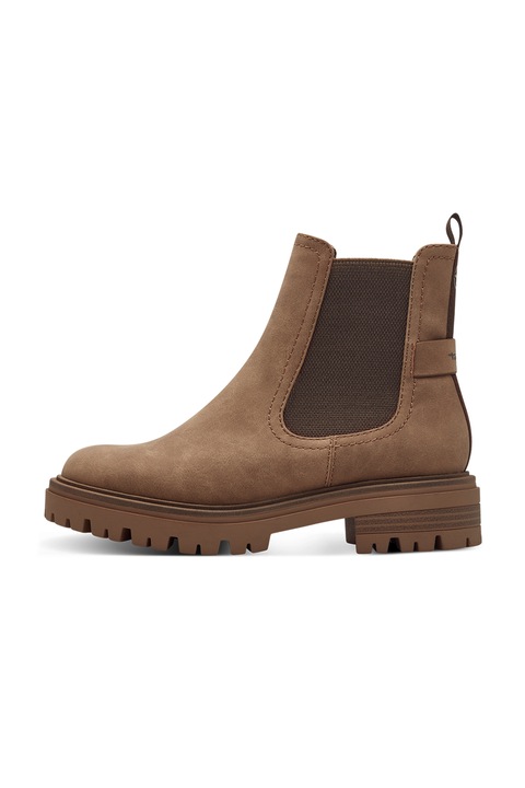 Tamaris, Ghete Chelsea de piele ecologica, Maro camel