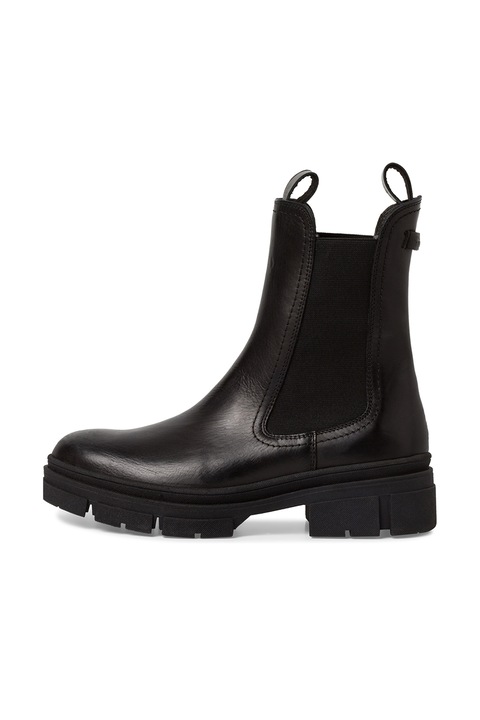 Tamaris, Ghete Chelsea de piele, Negru