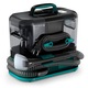 Aspirator cu spalare Rowenta Clean IT IN5020F0, 750W, putere aspirare 13.5kpa, rezervor apa & detergent 2.3L, rezervor apa murdara 1.5L, perii 8/15 cm, accesoriu spatii inguste & incaltaminte, auto clean, husa, negru/verde