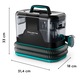 Aspirator cu spalare Rowenta Clean IT IN5020F0, 750W, putere aspirare 13.5kpa, rezervor apa & detergent 2.3L, rezervor apa murdara 1.5L, perii 8/15 cm, accesoriu spatii inguste & incaltaminte, auto clean, husa, negru/verde