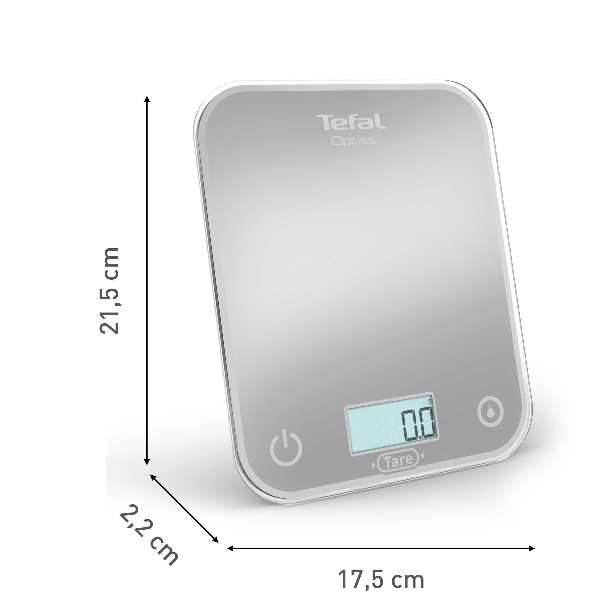 Balance de cuisine électronique Optiss 5kg/1g Blanc - TEFAL - BC5000V1
