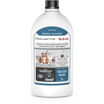 Detergent lichid Rowenta XD5320F0 pentru textile, covoare si pete animale de companie, 1 litru, compatibil cu aspiratorul cu spalare Rowenta Clean IT IN5020F0, IN5011F0