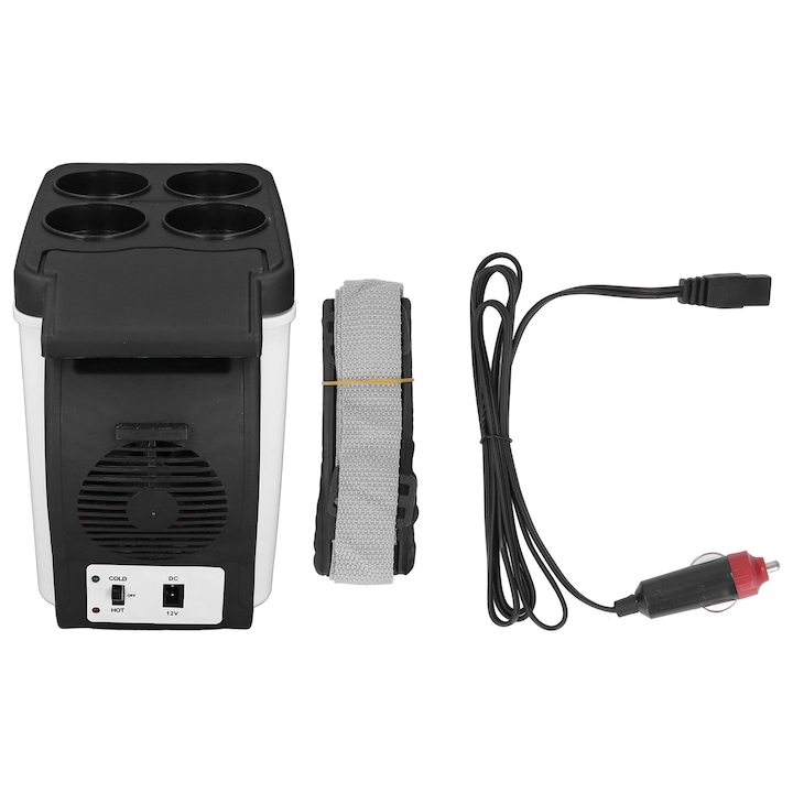 Frigider auto, PVC, negru, 6l, 12V, 37W
