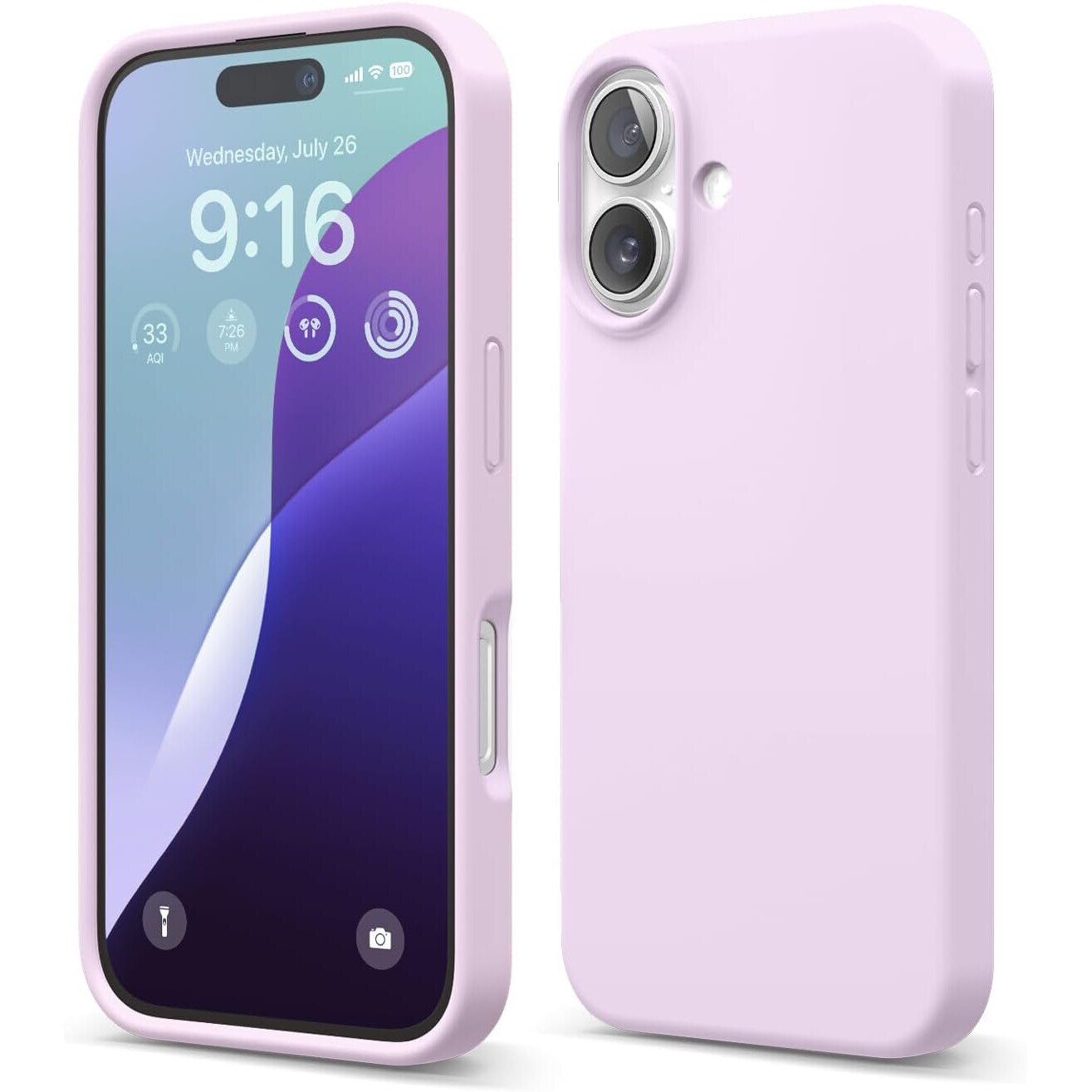 Husa protectie compatibila cu iPhone 16, ultra slim, silicon Mov, interior din microfibra, PlanetPhone