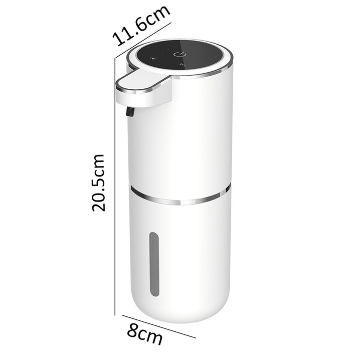 Dispenser de sapun, Cozevdnt, ABS, Alb, 20.5x11.6x8cm