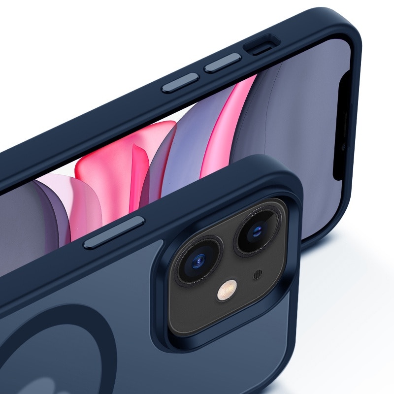 Husa de Protectie, Compatibila Apple iPhone 11, Doctor Shield Fantom, MagSafe - Albastru