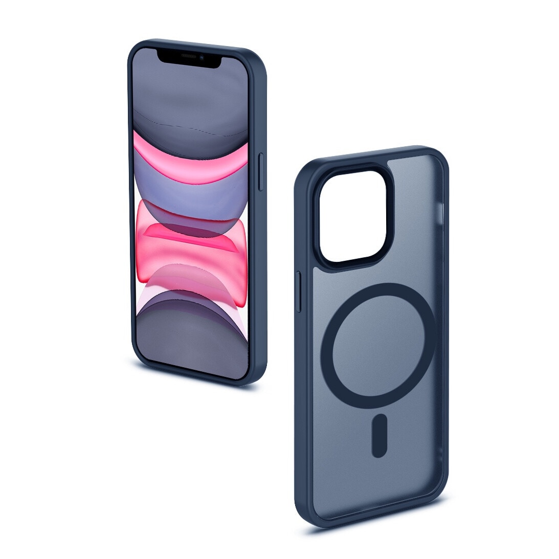 Husa de Protectie, Compatibila Apple iPhone 11, Doctor Shield Fantom, MagSafe - Albastru