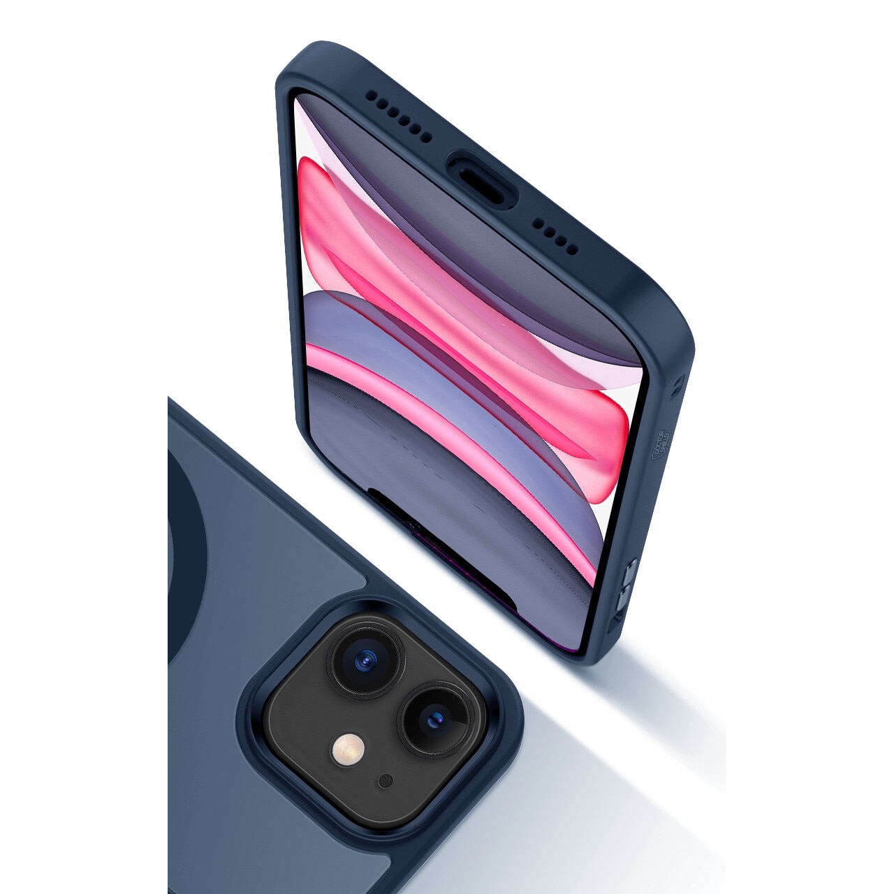 Husa de Protectie, Compatibila Apple iPhone 11, Doctor Shield Fantom, MagSafe - Albastru