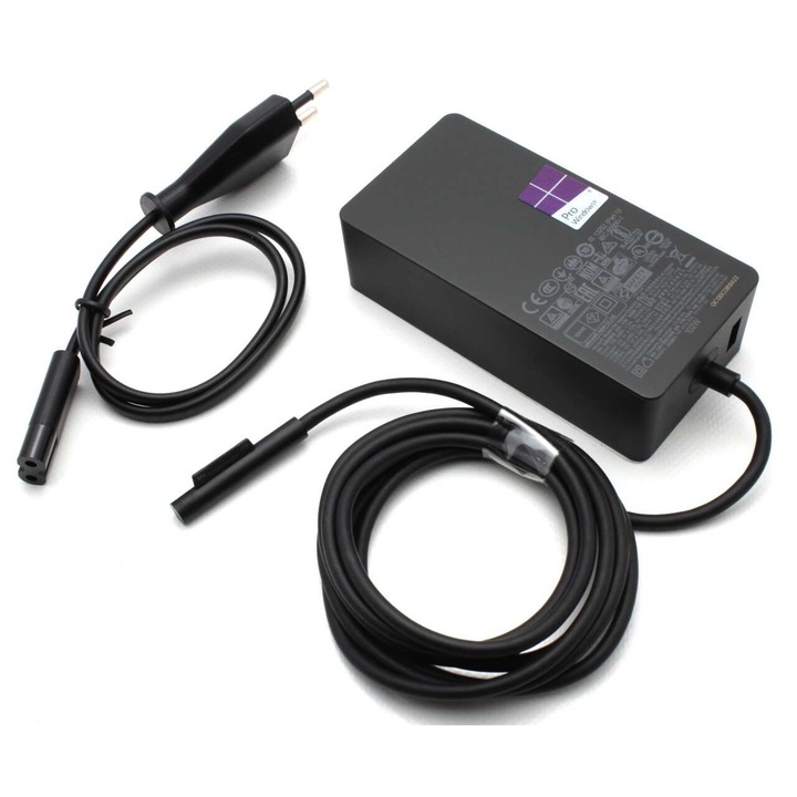 Töltő: Microsoft 1798 102W, Surface 3 102W, Surface Book 102W, Surface Book 2 102W, Surface Pro 3 102W, Surface Pro 4 102W