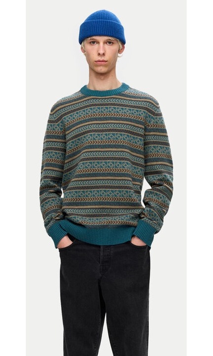 Selected Homme pulóver 16094646 kék normál szabású, nejlon