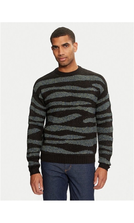 Only & Sons Lincolm pulóver 22031166 fekete normál szabású, poliészter