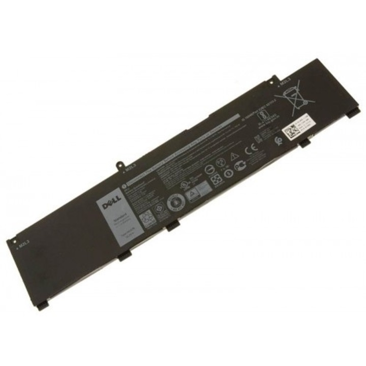Prémium laptop akkumulátor Dell G3 15 3500 G5 15 5500 5505 5590 G7 7590 72WGV W5W19 MV07R típusú B típushoz, 4 cellás, 4000 mAh, lítium-ion, fekete