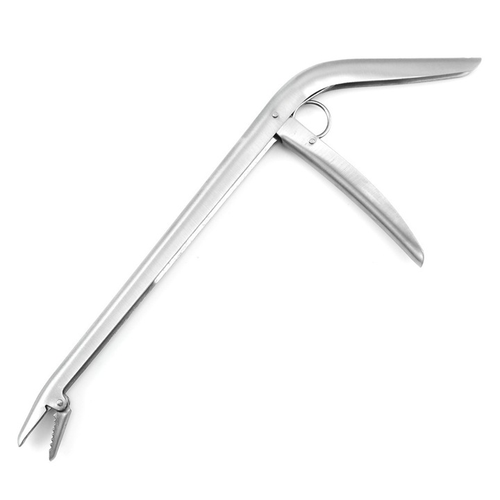 Dispozitiv de indepartare a carligelor cu gat lung, constructie din inox, ideal pentru indepartarea in siguranta a carligelor incorporate in apa dulce si apa sarata