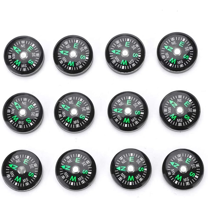 Set de 12 busole, precise si portabile, pentru drumetii si camping ...