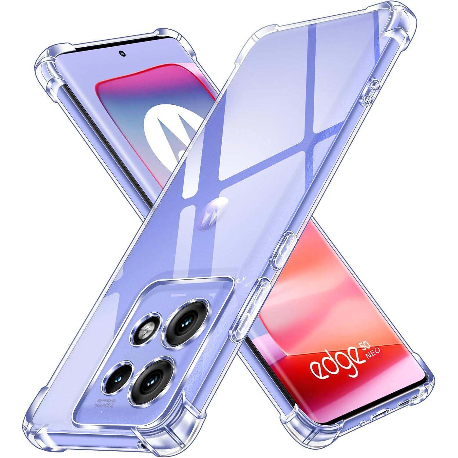 Husa pentru Motorola Edge 50 NEO Anti-Shock 1.5mm Reinforced 4 corners transparent