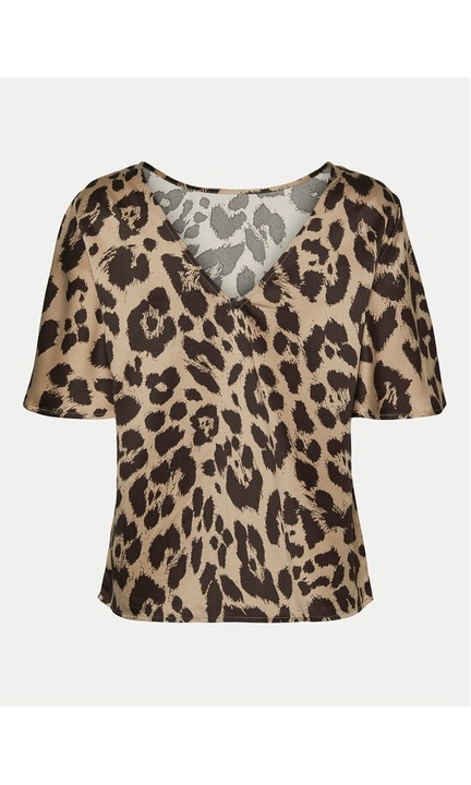 Vero Moda Bluza Merle 10316600 Bej Regular Fit, Poliester