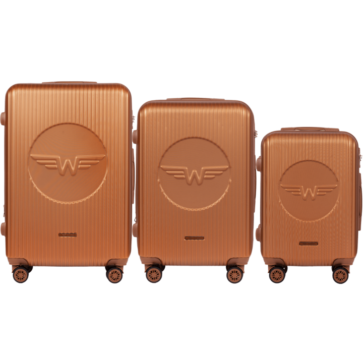 Set 3 trolere cabina Wings Swallow ABS+ Maro