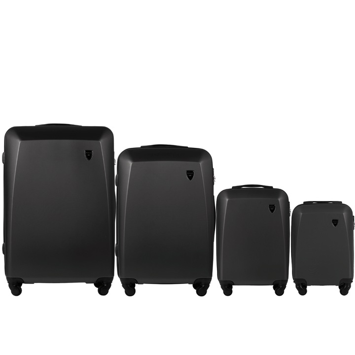Set 4 trolere cabina Wings Plover ABS+ Gri intunecat