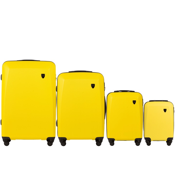 Set 4 trolere cabina Wings Plover ABS+ Galben