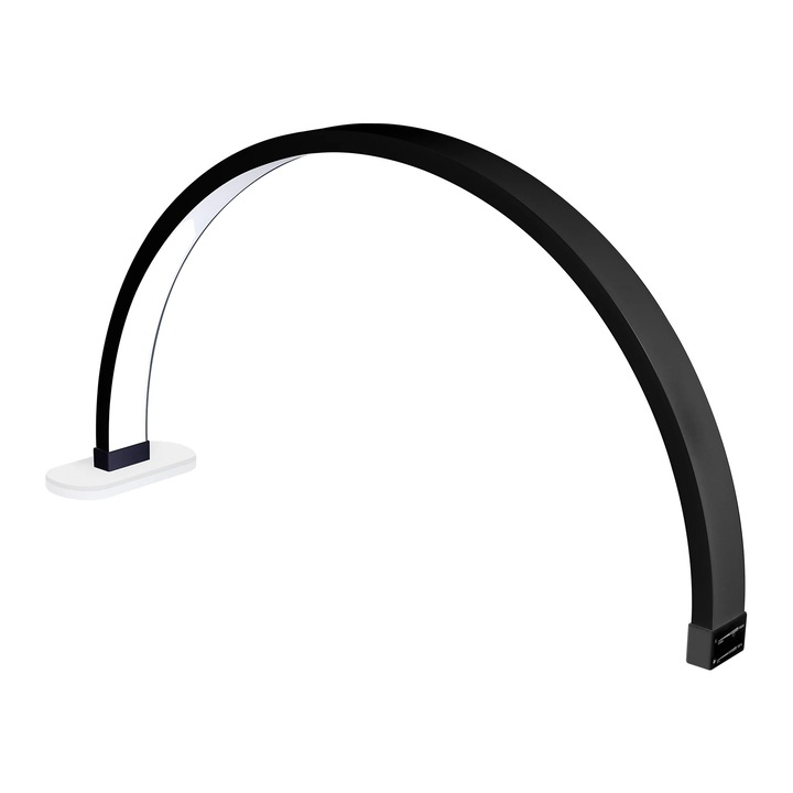 Lampa LED pentru unghii, 20W, temperatura de culoare ajustabila, neagra, 19 inch