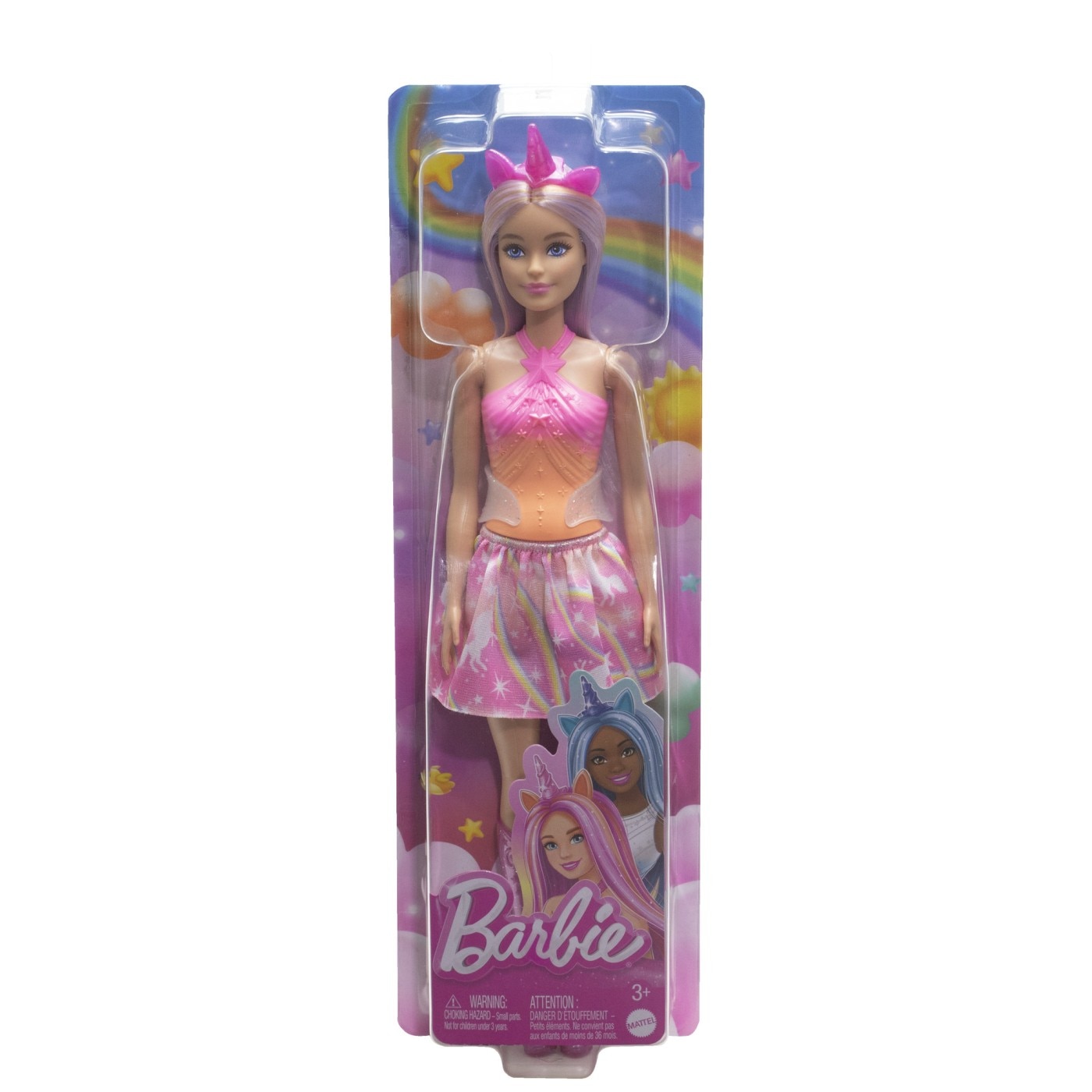 Papusa Barbie, cu accesorii magice de unicorn