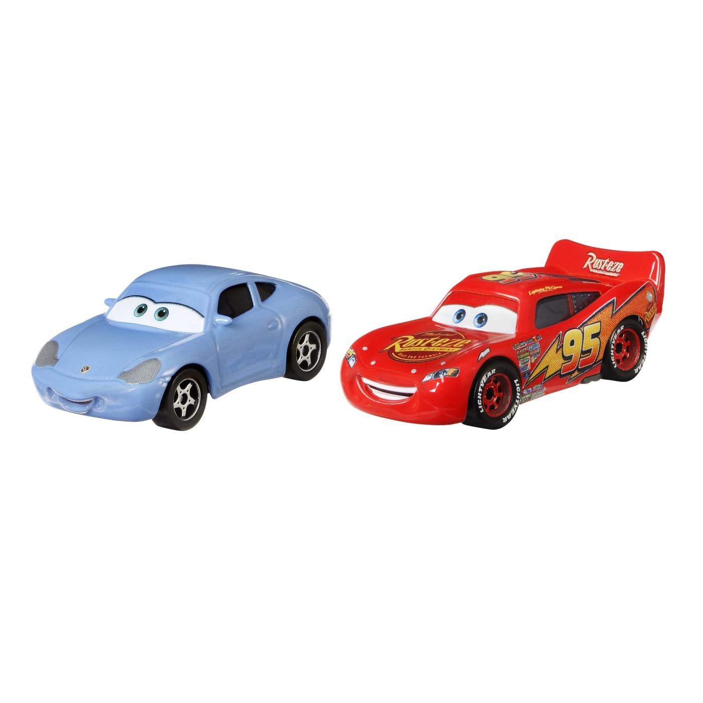 Set 2 masinute diecast Disney Cars 3 - Sally si Fulger Mcqueen