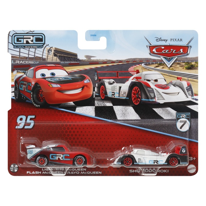 Disney Cars 3 játékautó készlet, 2 darab öntött autó - Lightning McQueen és Shu Todoroki