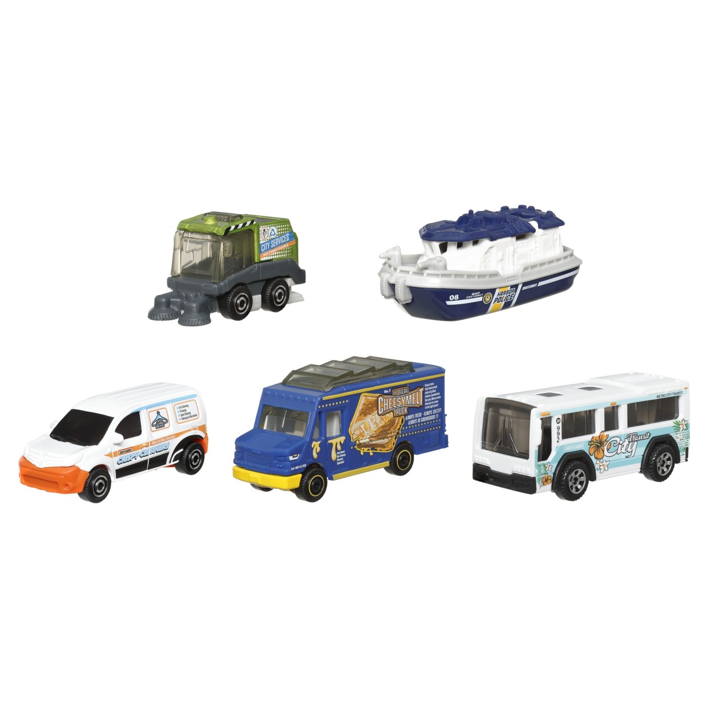 Set 5 masinute Matchbox - City Drivers Iv, 1:64 - eMAG.ro