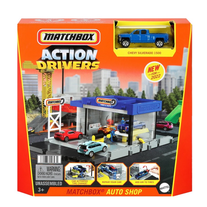 Комплект за игра Matchbox Set Action - Вулканизация