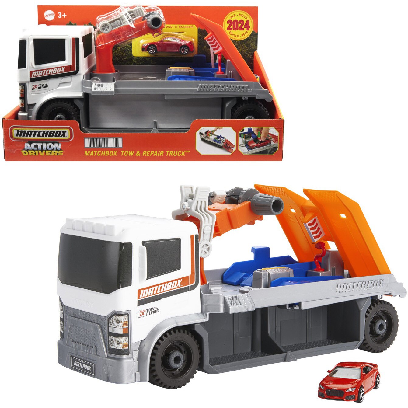 Set de joaca Matchbox Action Drivers - Camion de reparatii si