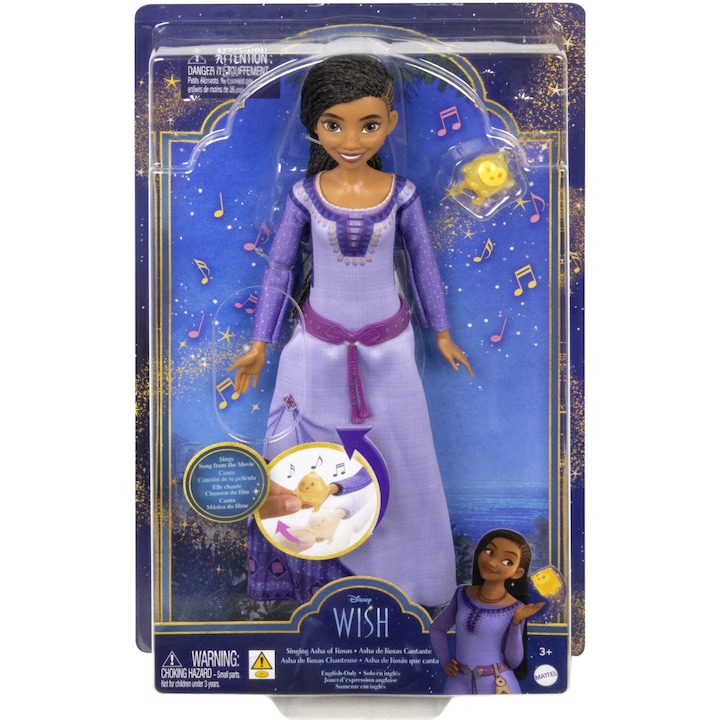 Papusa Disney Dorinta - Asha care canta