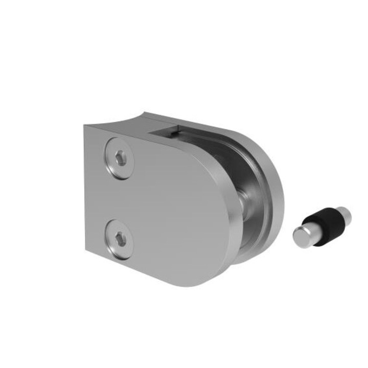 Suport de Sticla Model 20 Conector PHI 33 40X50 Zamak Finisaj Natural pentru Sticla 6-10, 76