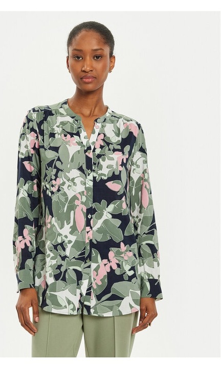 Olsen ing 12001907 zöld, normál szabású, pamut/viszkóz