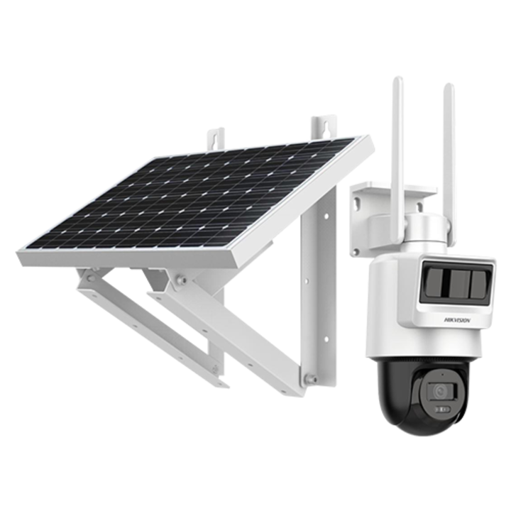 Камера, PT IP, 4MP, 4G, 2.8mm, IR 30m, Audio, PIR+Радар, Соларен панел, Батерия - HIKVISION DS-2DE2C400IWG-K-4G-C05S10-2.8mm