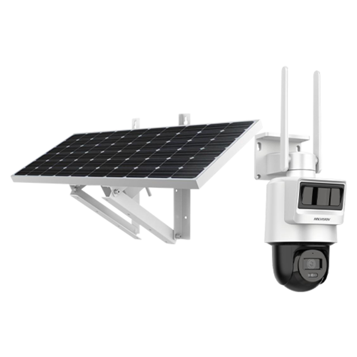 PT IP камера, 4MP, 4G, 2.8mm, IR 30m, Audio, PIR+Радар, Соларен панел, Батерия - HIKVISION DS-2DE2C400IWG-K-4G-C09S20-2.8mm