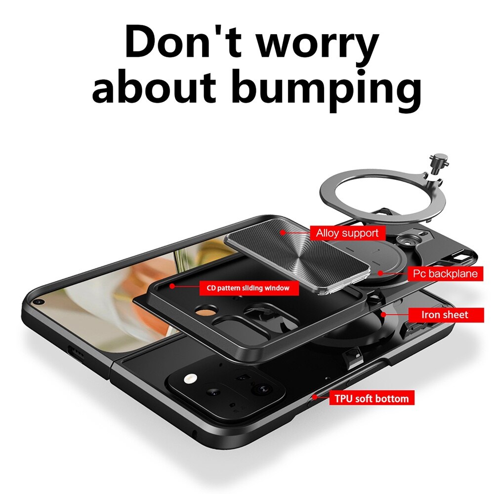 Husa Fold pentru Google Pixel 9 Pro - Seria Camguard Pro - Mov