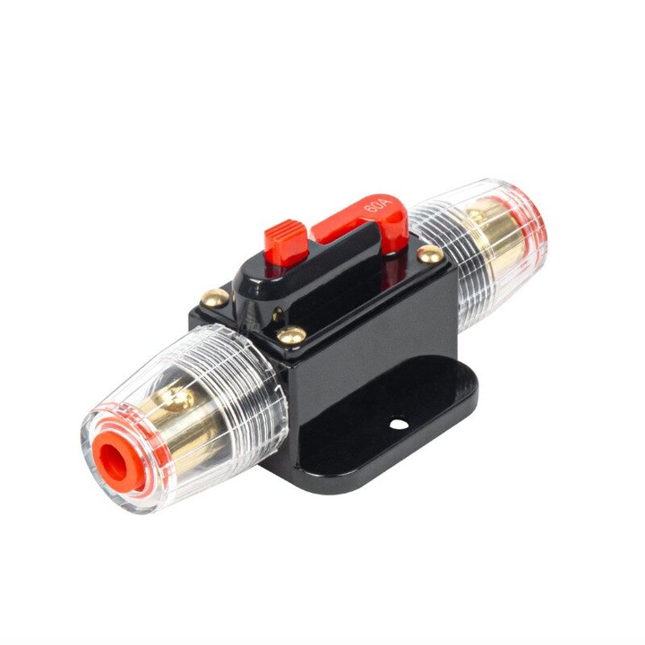 Siguranta automata rearmabila cu reset, cilindrica, 60A, 12-48V, 03819 Amio