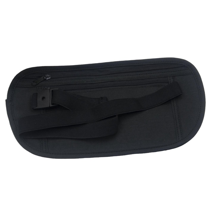 QttvbTna unisex sporttáska, többfunkciós, strapabíró anyagból, fekete