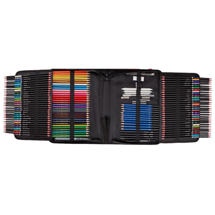 Комплект от 182 цветни молива QttvbTna, водо- и маслоустойчиви