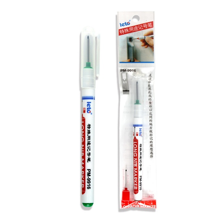 Маркер QttvbTna, удължена дължина, специално масло, зелен