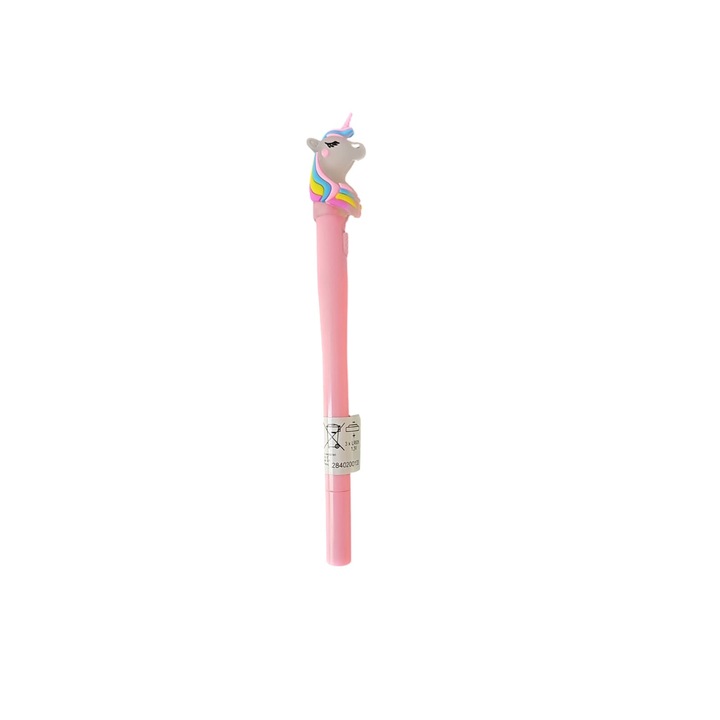 Pix Unicorn roz cu Led, mina albastra