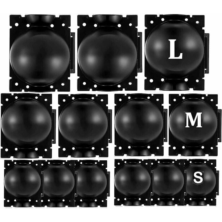 Set 15 cutii de inradacinare plante HERUSI negru m-l-s