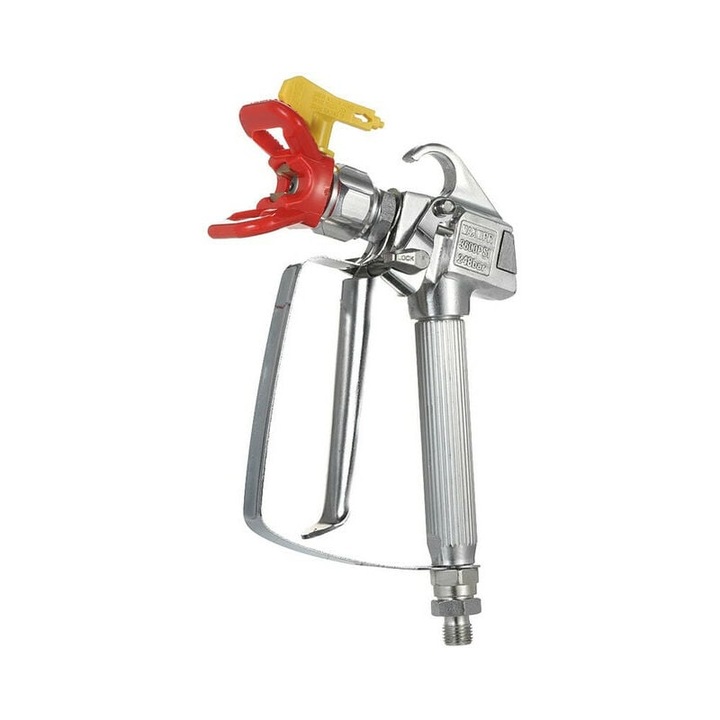 Pistol de vopsit airless, cu protectie pentru duza rosie, pentru utilizare industriala si acasa