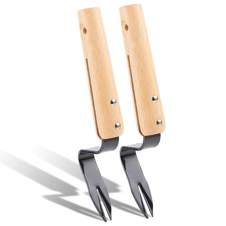 Kézi Kerti Szerszám, Enforose, Ergonomikus Fa Fogantyúk, Dupla Használat, 2 Darab